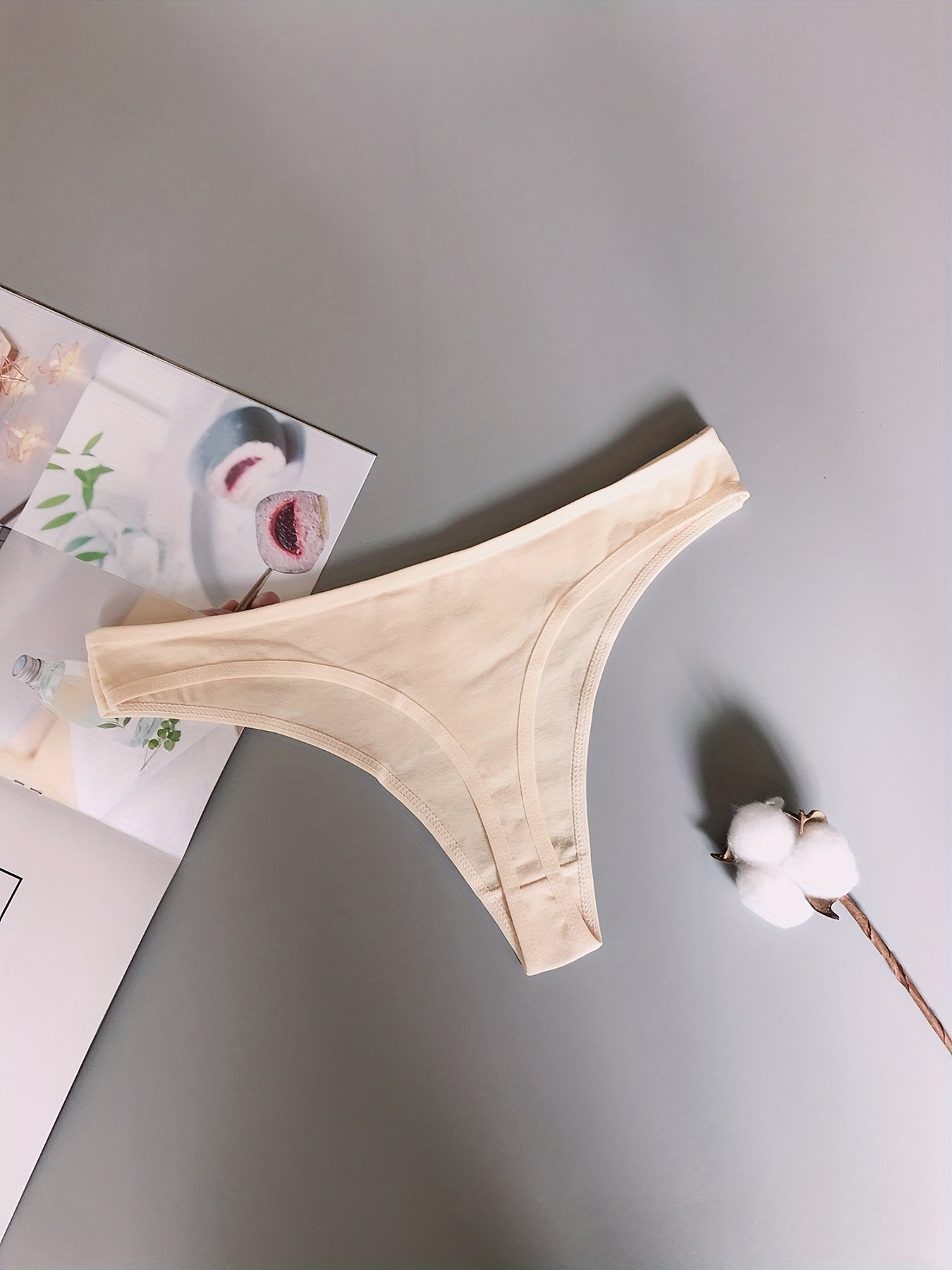 6 Pcs Sexy Low Waist Thongs Soft & Comfy Women's Lingerie