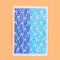A4 Leaf Painting Template for Various Surfaces - DIY Adhesive Decorations