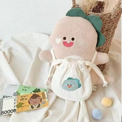 Lovely Bear Dinosaur Baby Shoulder Bag Children Drawstring Coin Purse Handbag