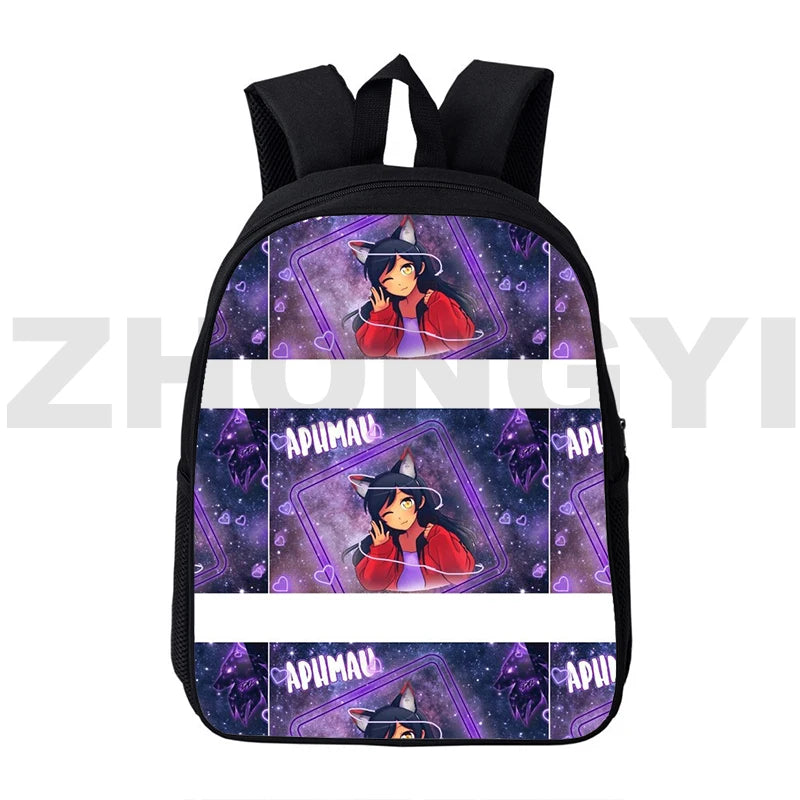 Aphmau Game 3D Print Backpacks for Girls Canvas Bookbag