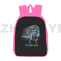 12/16 Inch Dino Beer Kvass Backpack Women Canvas Student Lady Book Pack