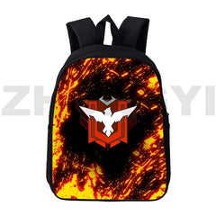 12/16 Inch Fire Garena Anime Nylon Bags Kids Cartoon Mens Book Bag