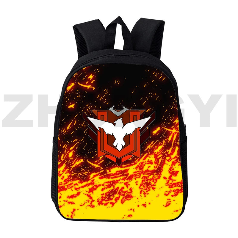 12/16 Inch Game Fire Garena 3D Backpack Daily Travel Shoulder Handbag