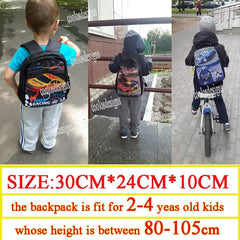 12 Inch Racing Car Toddler Backpack Kids School Bag Kindergarten