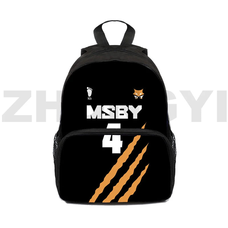 12 Inch Fly High Haikyuu Children's Backpacks Nekoma 3D
