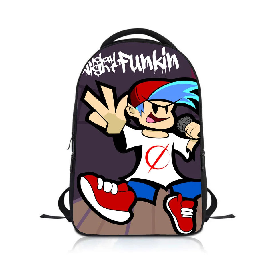 12 Inch FNF School Bag Kids Zipper Bookbag Boys Girls Backpack