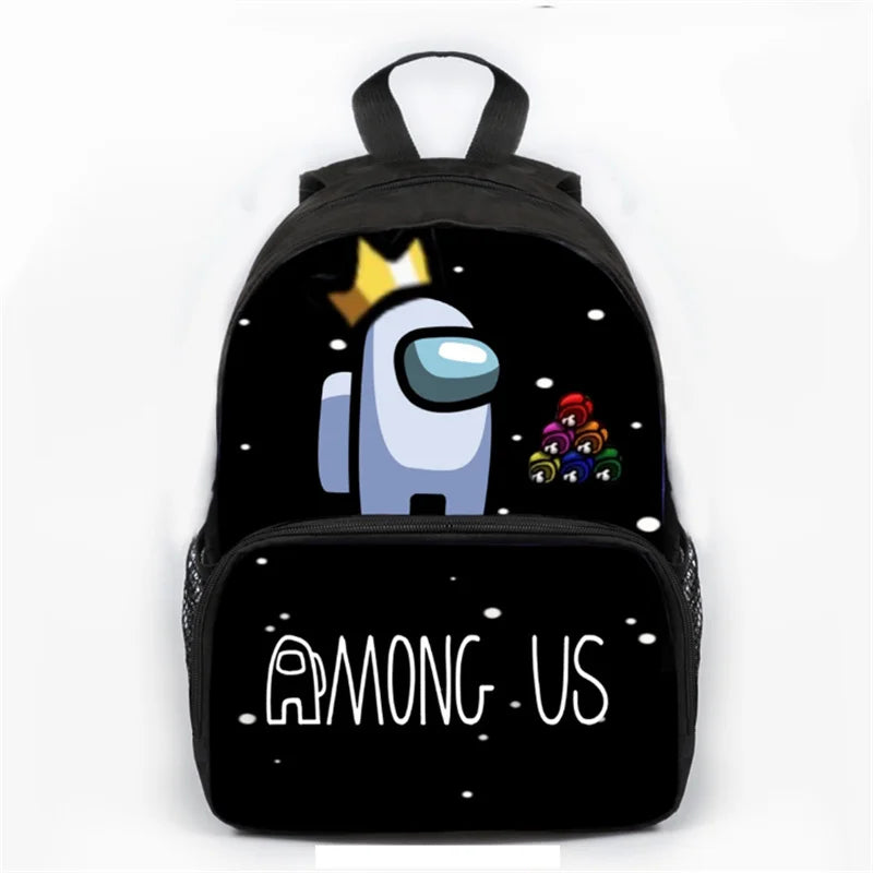 12 Inch Kids Backpack 3D Printing Lightening School Bag Polyester Waterproof