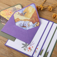 16pcs Writing Stationary Paper Set with Decorative Envelopes