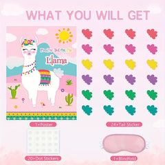 Alpaca Poster Sticker Game Party Supplies Home Decoration