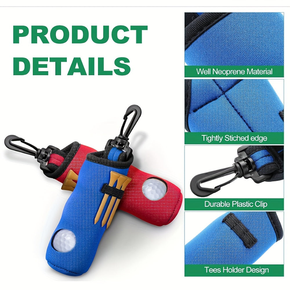 Golf Waist Bag Holds 3 Balls & 3 Spikes