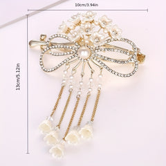 Lily Of The Valley Flower Tassel Twist Clip Hair Accessory