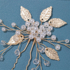 Rhinestone Bead Hairpin Alloy Hair Accessories