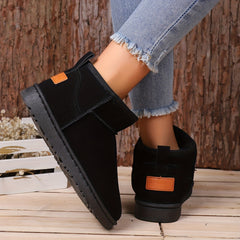 Women's Thermal Lined Snow Boots Slip On Non slip Winter Fluffy Shoes