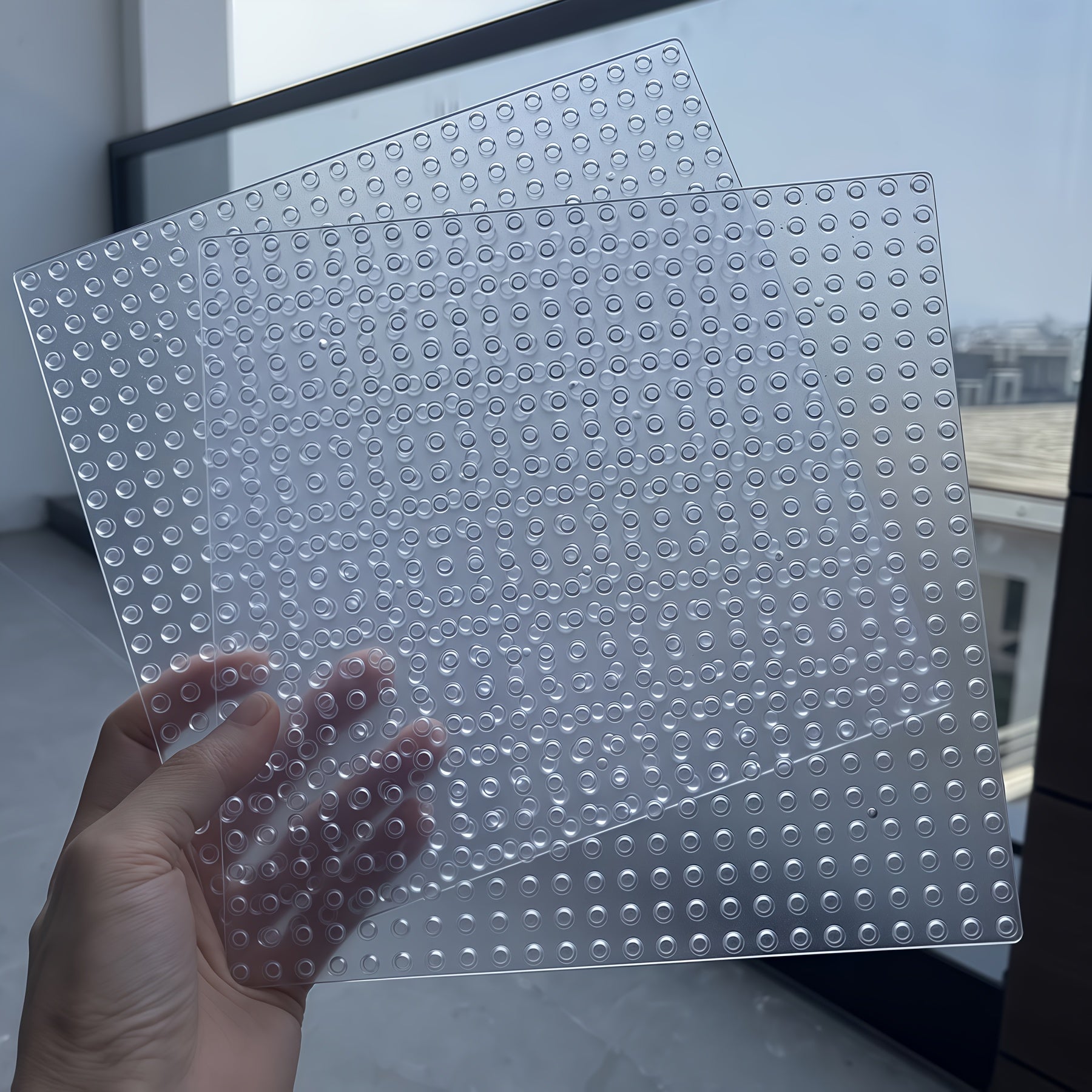 1pc Transparent 24x24 Building Block Base
