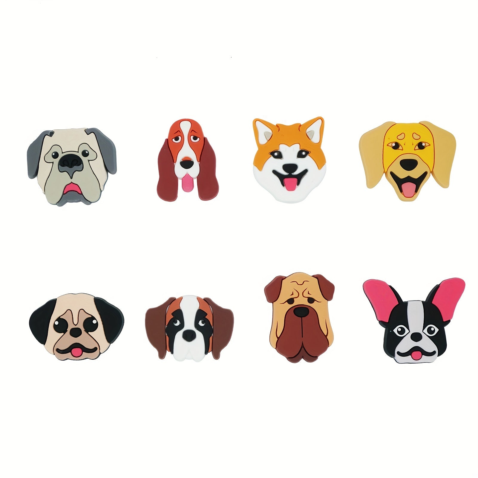 19pcs Cartoon Dog Shoe Charms Shoe Decorations Shoe Accessories Kid's Party