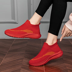 Women's Solid Slip on Sports Shoes Walking Shoes