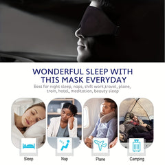 3Pcs 3D Contoured Sleep Eye Mask for Travel Nap Yo