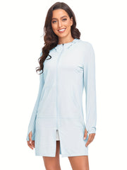 Women's UPF 50 UV Sun Protection Jacket Long Sleeve Hooded Sun Protection