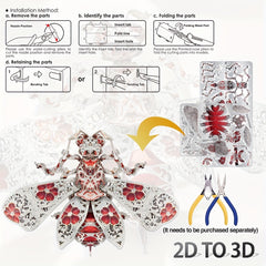 Piececool Ruby Sabah Bee Metal Puzzle Model Set Gift