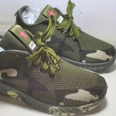 Women's Camo Print Running Shoes Lightweight Mesh Sneakers