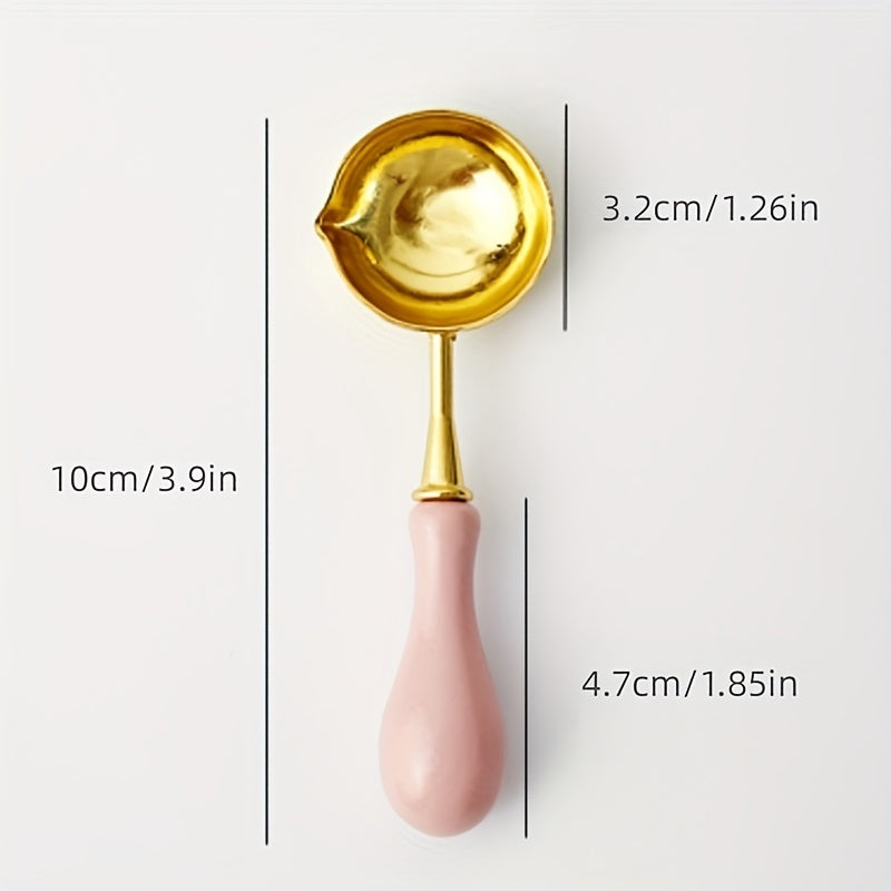 Wax Wooden Handle Sealing Spoon for Scrapbooking Stamp Envelope Letter Art Craft