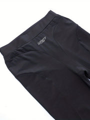 Letter Graphic High Waist Slimming Casual Pants for Women