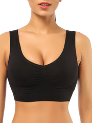 Seamless Wireless Sports Bra Breathable