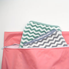 2pcs Large Travel Laundry Bag Wet Dry Washable Dirty Clothes Drawstring Bag