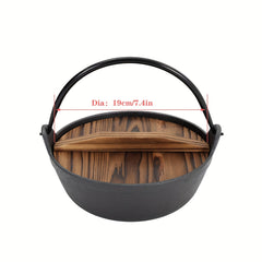 Cast Iron Casserole Dish Pot Pan for Cooking Camping Outdoor Decor
