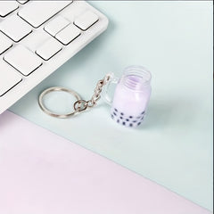 Cartoon Pearl Milk Tea Keychain Bag Pendant