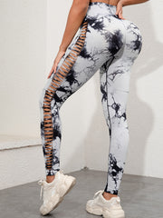 Tie Dye High Waist Sports Leggings Gym Yoga Pants