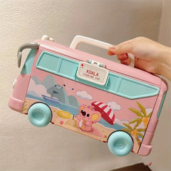 Mini Doll House Bus Car Accessories Toys Simulative Play House Toy