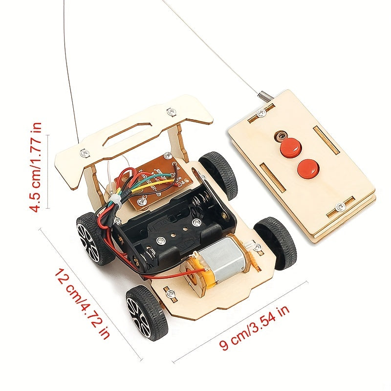 DIY Remote Control Car Kit Educational Science Toy for Kids 6 Years+