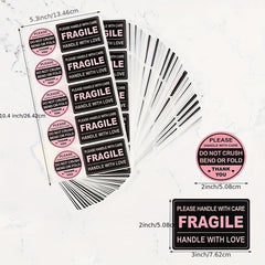 100 Destroying Stickers Pack Self Adhesive Labels