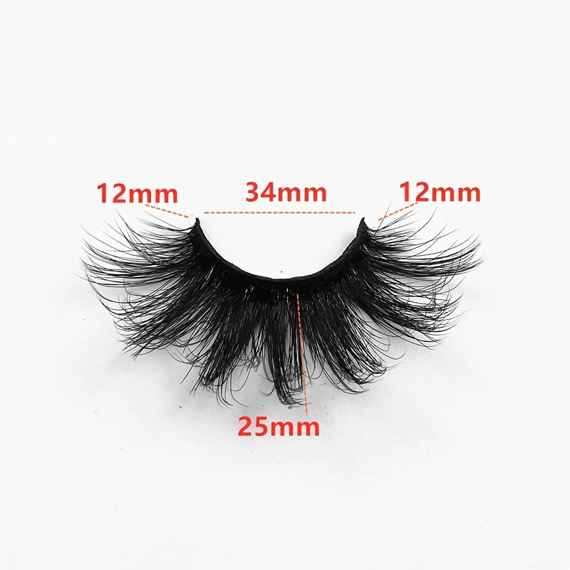 7 Pairs Mink Lashes Dramatic Volume False Eyelashes Full Strip Thick Eyelash