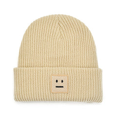 Men's Youth Street Solid Beanie Woolen Hat College Warm Women's Cold Hat
