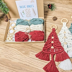 3pcs Christmas Tree Woven DIY Set Home Decoration Woven Rope