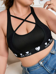 Plus Size Sports Bra Women's Gym Fitness Bra
