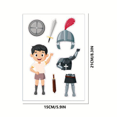 Knight of Armor Home Stickers DIY Dress Up Holiday Party Gift