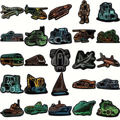 50pcs Neon Line Graffiti Stickers for Books Guitars Skateboards