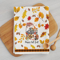 Fall Series Hand Towel Thanksgiving Pumpkin Turkey Kitchen Decor