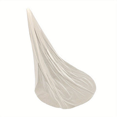 Women's Long Tulle Wedding Veil with Tiaras Sheer Flowing Train