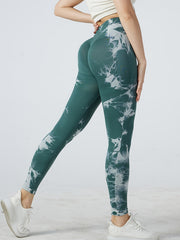High Stretch Tie Dye Yoga Leggings for Women