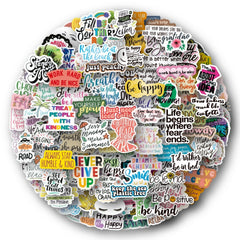 200pcs Inspirational Words Stickers Motivational Quote Vinyl
