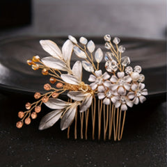 Crystal Flower Hair Comb Bridal Wedding Accessories