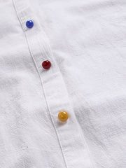 Casual Shirt Women's Plus Floral Print Long Sleeve Colorful Button