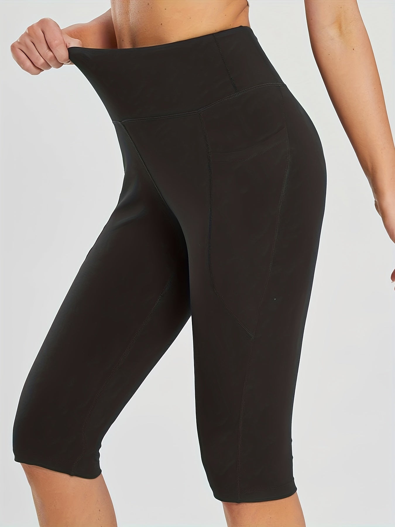 Sports Legging Women's Plus Solid Leggings