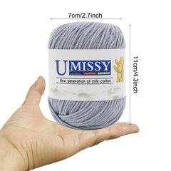 2pcs 50g Cotton Blended Knitting Yarn Soft Yarn For Beginners DIY Yarn