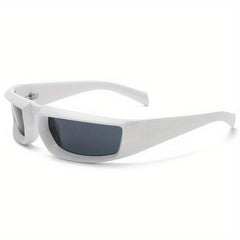 Y2K Wrap Sunglasses Cyberpunk Mirror UV400