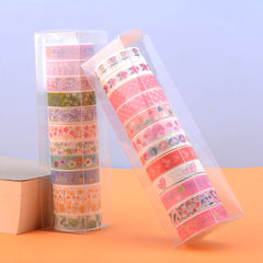 12 Rolls Cartoon Journal Washi Tape for Crafts Scrapbooking Gift Wrapping